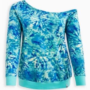 Torrid Everyday Fleece Off-Shoulder Long Sleeve Active Sweatshirt Size 2 (18/20)